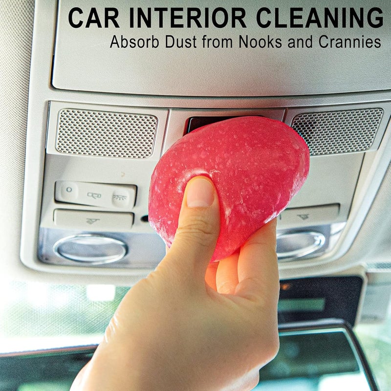 TICARVE Car Cleaning Gel Detailing Putty Car Putty Auto Detailing Tools Car Interior Cleaner Cleaning Slime Car Accessories Keyboard Cleaner Rose/NT WT: 5.6 oz (160 gr) - Image 2